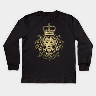 Vintage - Majestic Lion Kids Long Sleeve T-Shirt